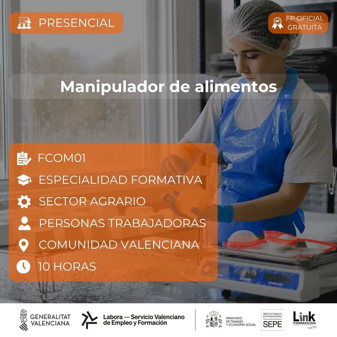 Curso de Manipulador de alimentos para trabajadores - Link Formación