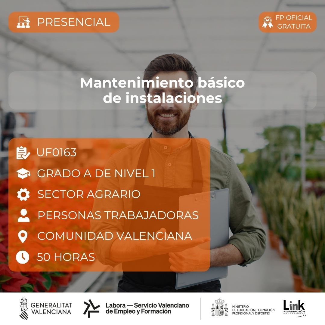 Curso de Mantenimiento básico de instalaciones para trabajadores - Link Formación