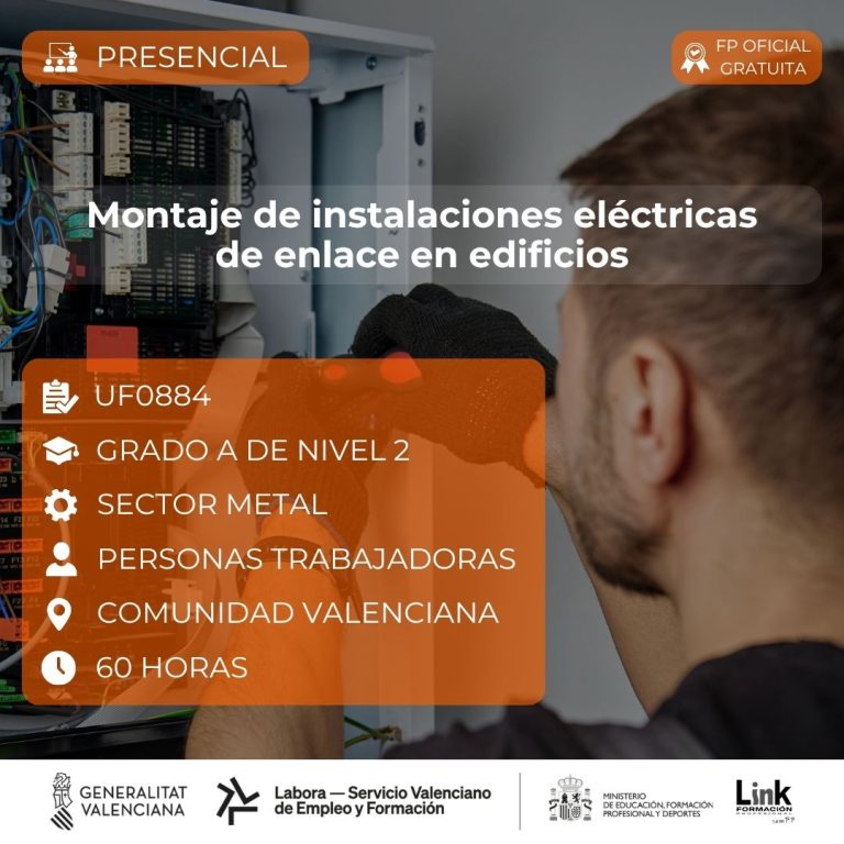 Curso de Montaje de instalaciones eléctricas de enlace en edificios para trabajadores - Link Formación