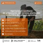 Curso de Operaciones auxiliares de preparación del terreno, plantación y siembra de cultivos agrícolas para trabajadores - Link Formación