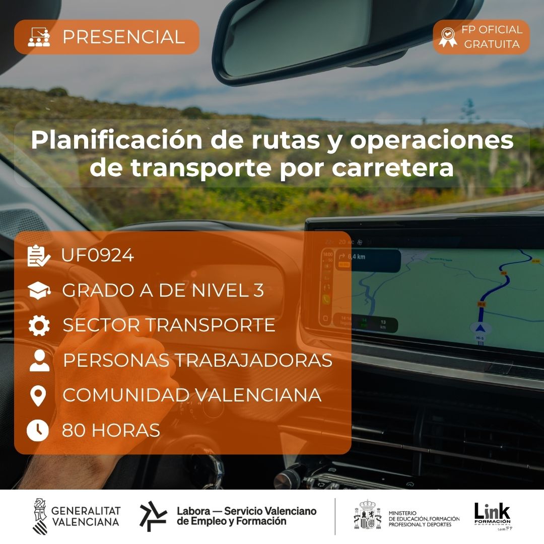 Curso de Planificación de rutas y operaciones de transporte por carretera para trabajadores - Link Formación
