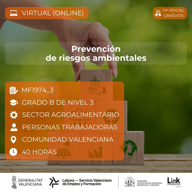 Curso de Prevención de riesgos ambientales para trabajadores - Link Formación