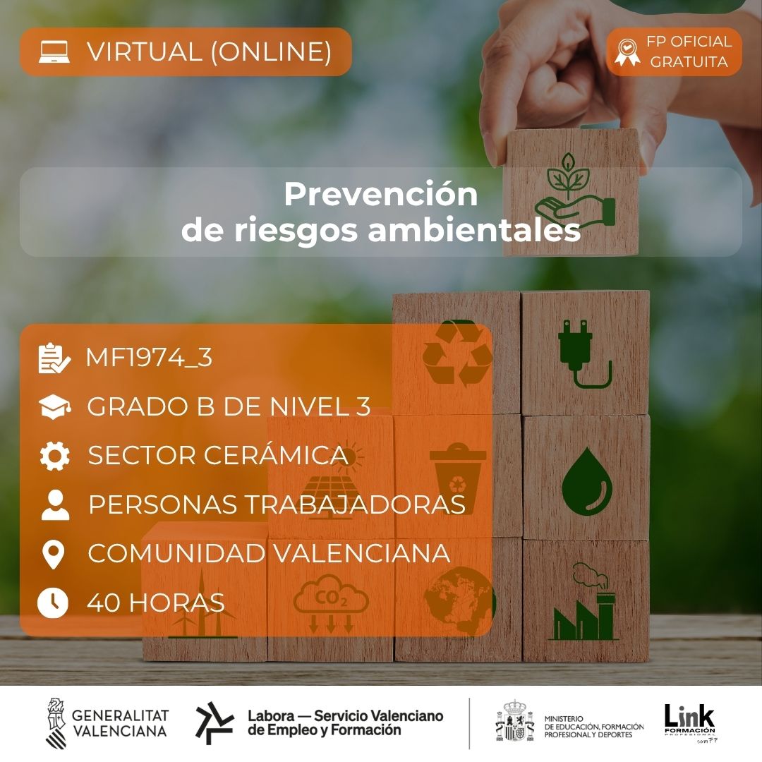 Curso de Prevención de riesgos ambientales para trabajadores - Link Formación