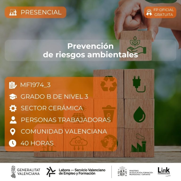 Curso de Prevención de riesgos ambientales para trabajadores - Link Formación