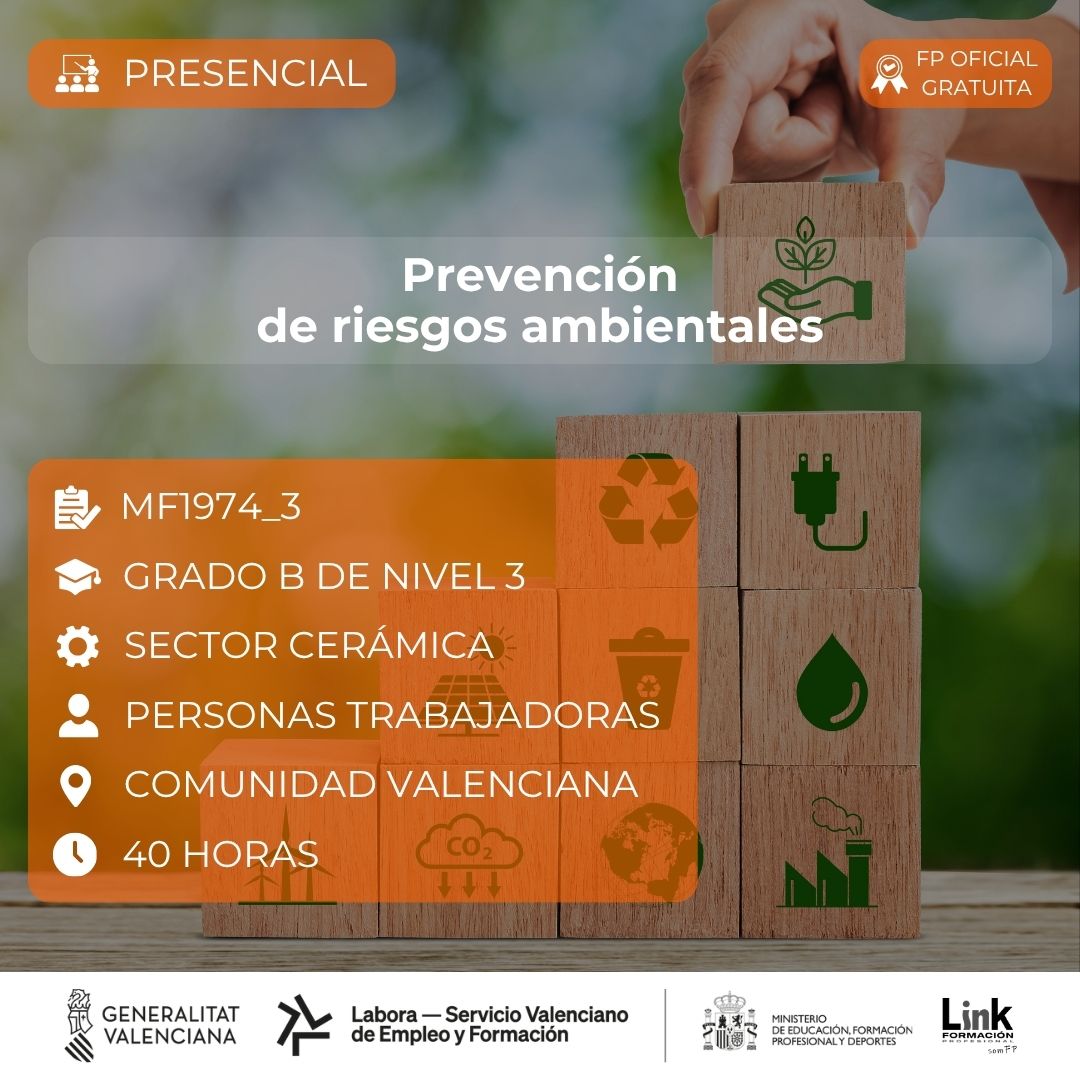 Curso de Prevención de riesgos ambientales para trabajadores - Link Formación