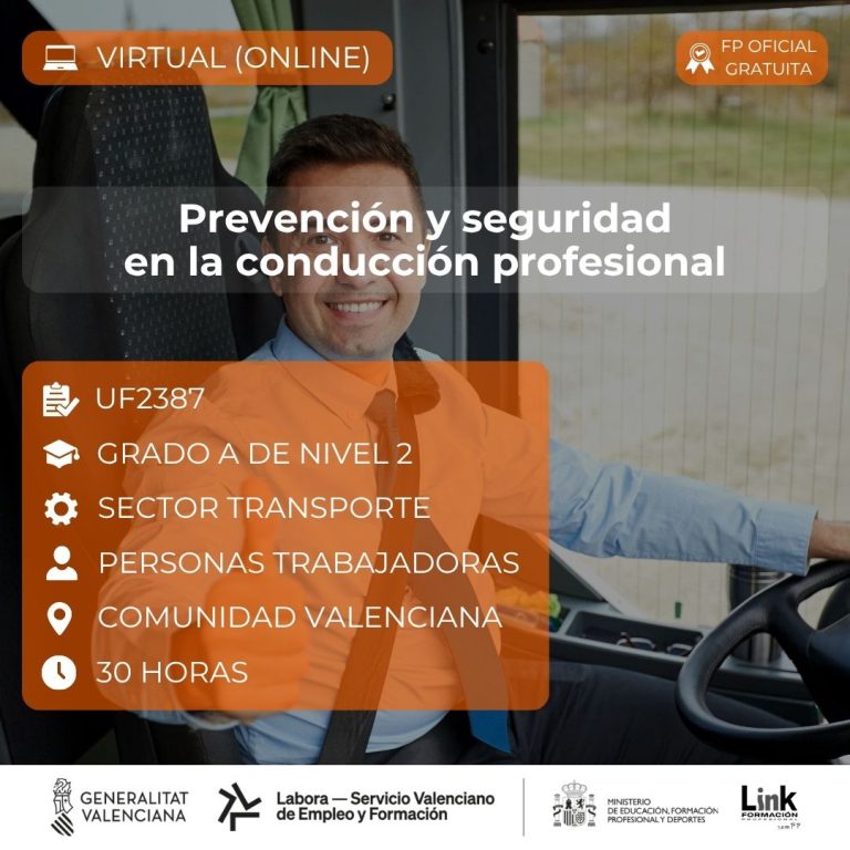 Curso de Prevención y seguridad en la conducción profesional para trabajadores - Link Formación