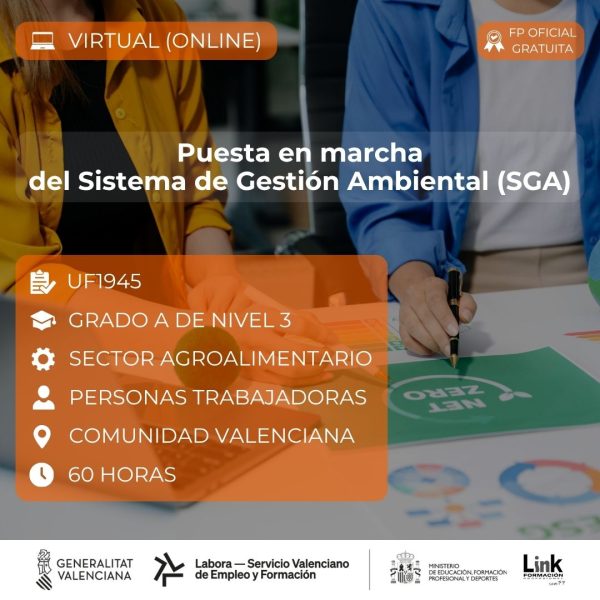 Curso de Puesta en marcha de Sistema de Gestión Ambiental para trabajadores - Link Formación