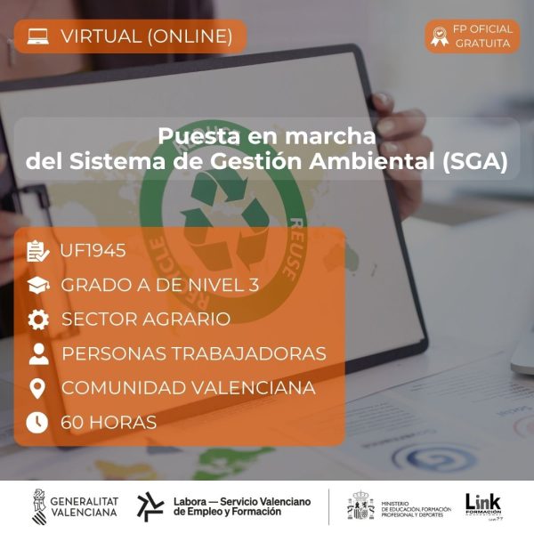 Curso de Puesta en marcha de Sistema de Gestión Ambiental para trabajadores - Link Formación