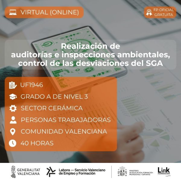 Curso de Realización de Auditorías e Inspecciones ambientales, control de las desviaciones del SGA para trabajadores - Link Formación