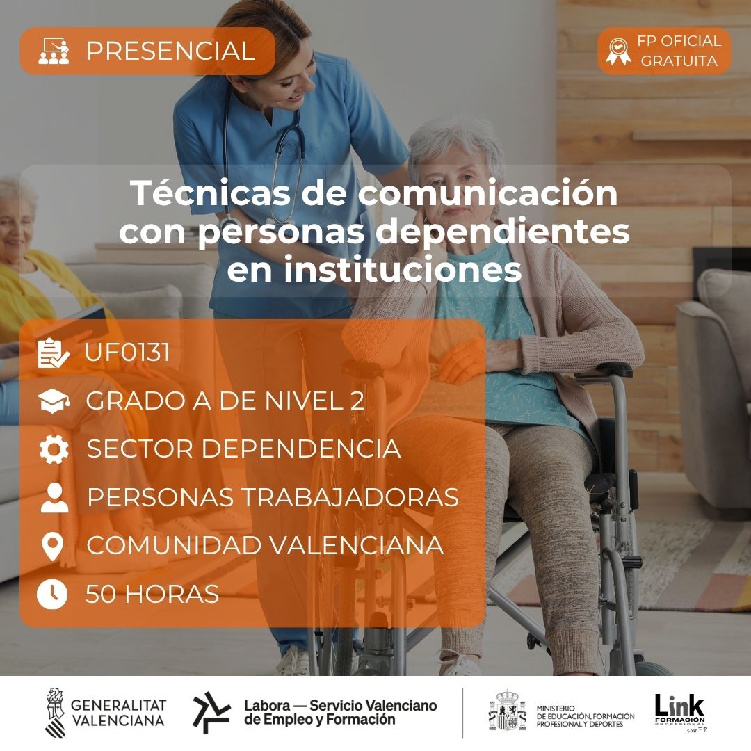 Curso de Técnicas de comunicación con personas dependientes en instituciones para trabajadores - Link Formación