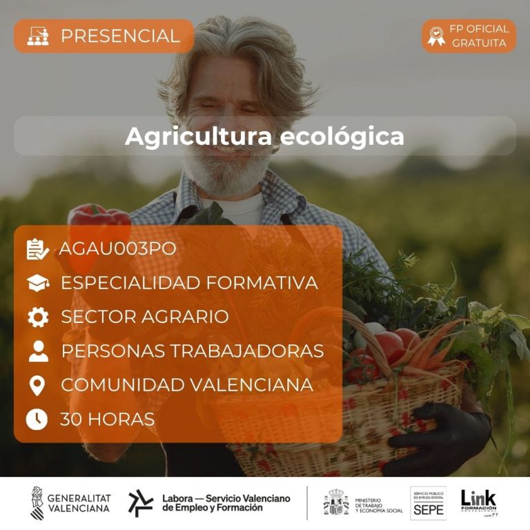 Curso de Agricultura ecológica para trabajadores - Link Formación
