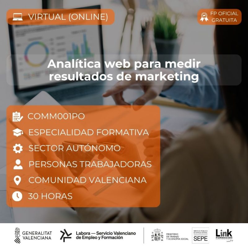 Curso de Analítica web para medir resultados de marketing para autónomos - Link Formación