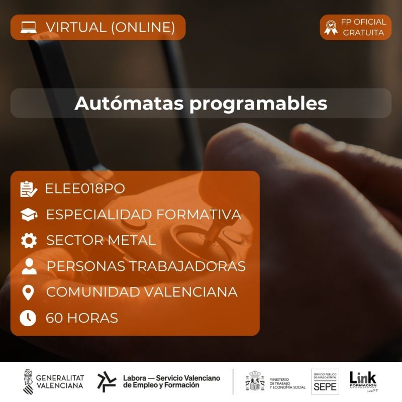 Curso de Autómatas programables para trabajadores - Link Formación