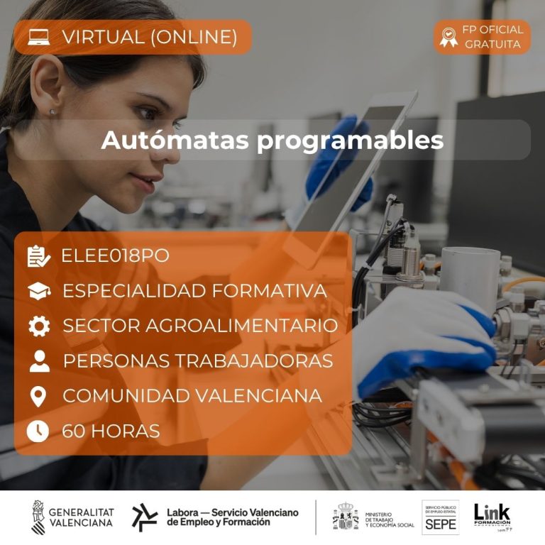 Curso de Autómatas programables para trabajadores - Link Formación