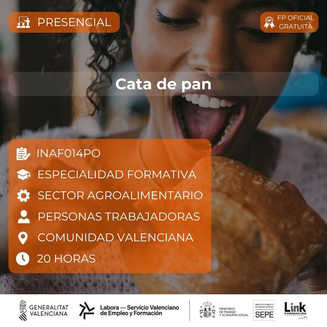 Curso de Cata de pan para trabajadores - Link Formación