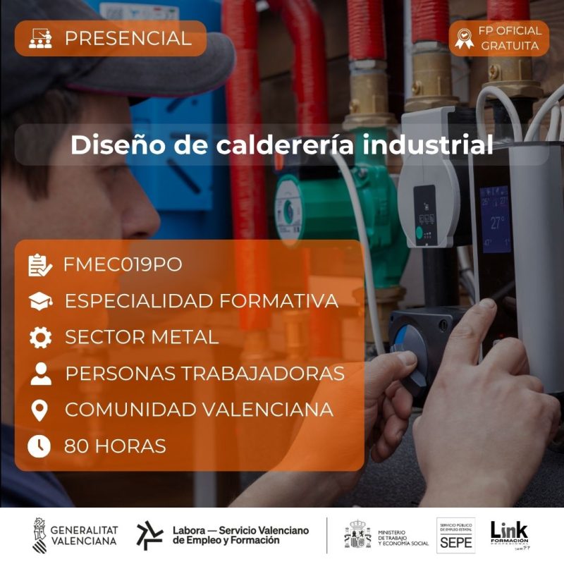 Curso de Diseño de calderería industrial para trabajadores - Link Formación