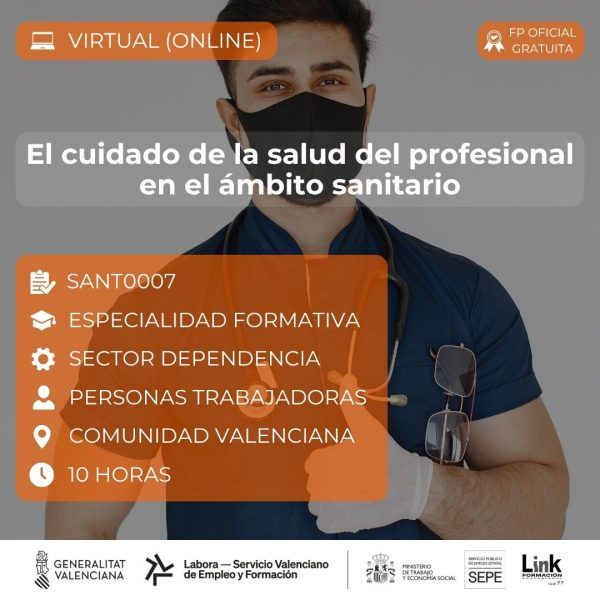 Curso de El cuidado de la salud del profesional en el ámbito sanitario para trabajadores - Link Formación