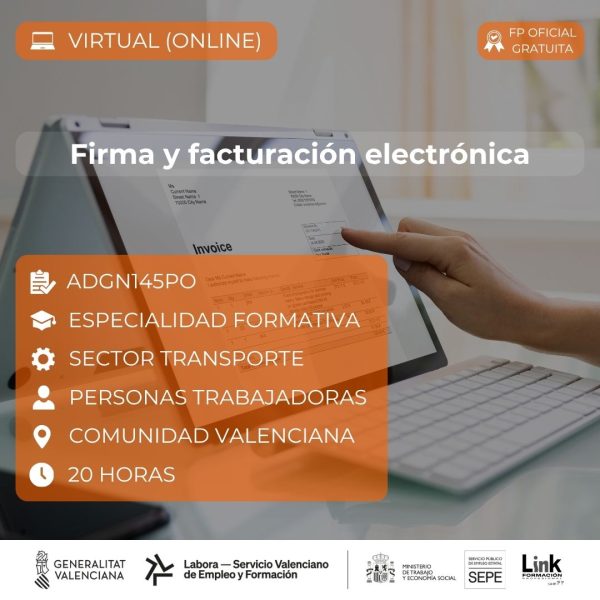 Curso de Firma y facturación electrónica para trabajadores - Link Formación