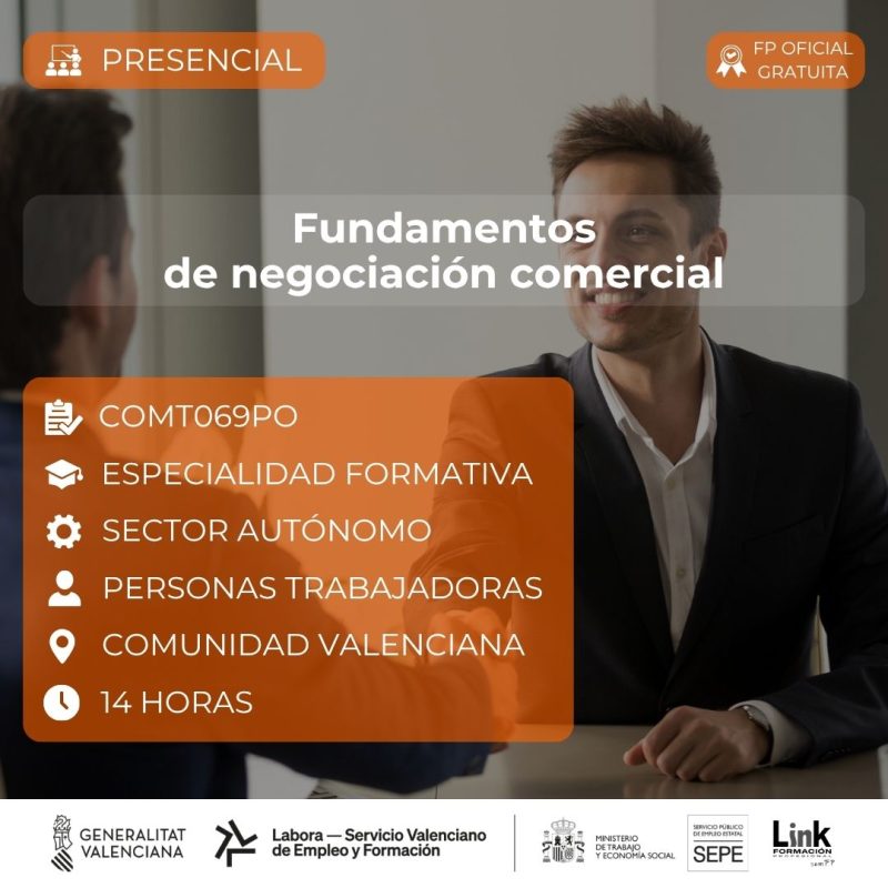 Curso de Fundamentos de negociación comercial para autónomos - Link Formación