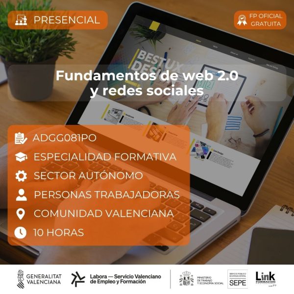 Curso de Fundamentos de web 2.0 y redes sociales para autónomos - Link Formación