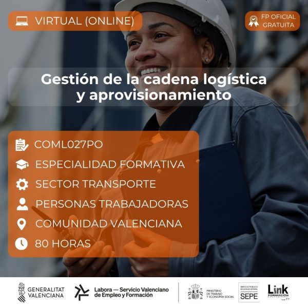Curso de Gestión de la cadena logística y aprovisionamiento para trabajadores - Link Formación