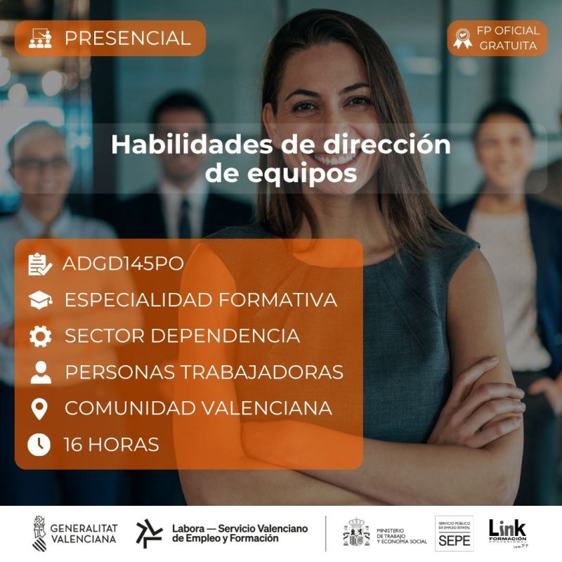 Curso de Habilidades de dirección de equipos para trabajadores - Link Formación