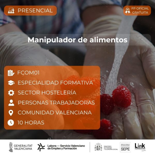 Curso de Manipulador de alimentos para trabajadores - Link Formación