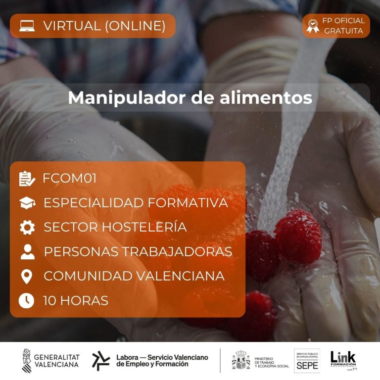 Curso de Manipulador de alimentos para trabajadores - Link Formación