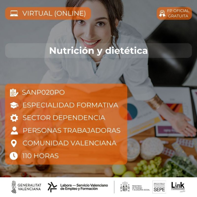 Curso de Nutrición y dietética para trabajadores - Link Formación