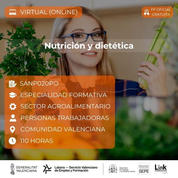 Curso de Nutrición y dietética para trabajadores - Link Formación