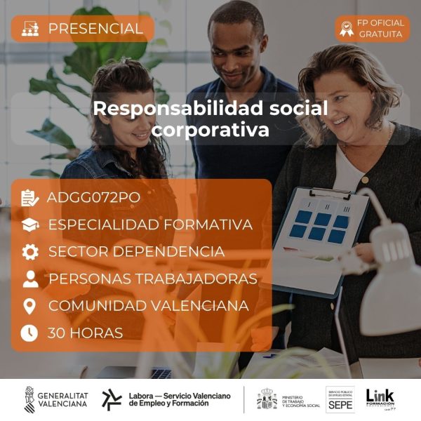 Curso de Responsabilidad social corporativa para trabajadores - Link Formación