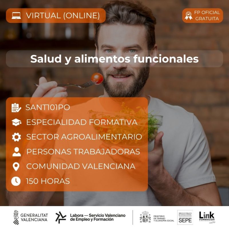 Curso de Salud y alimentos funcionales para trabajadores - Link Formación