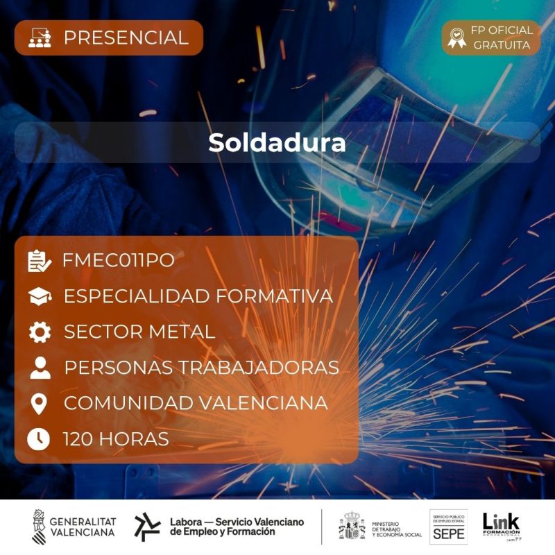 Curso de Soldadura para trabajadores - Link Formación