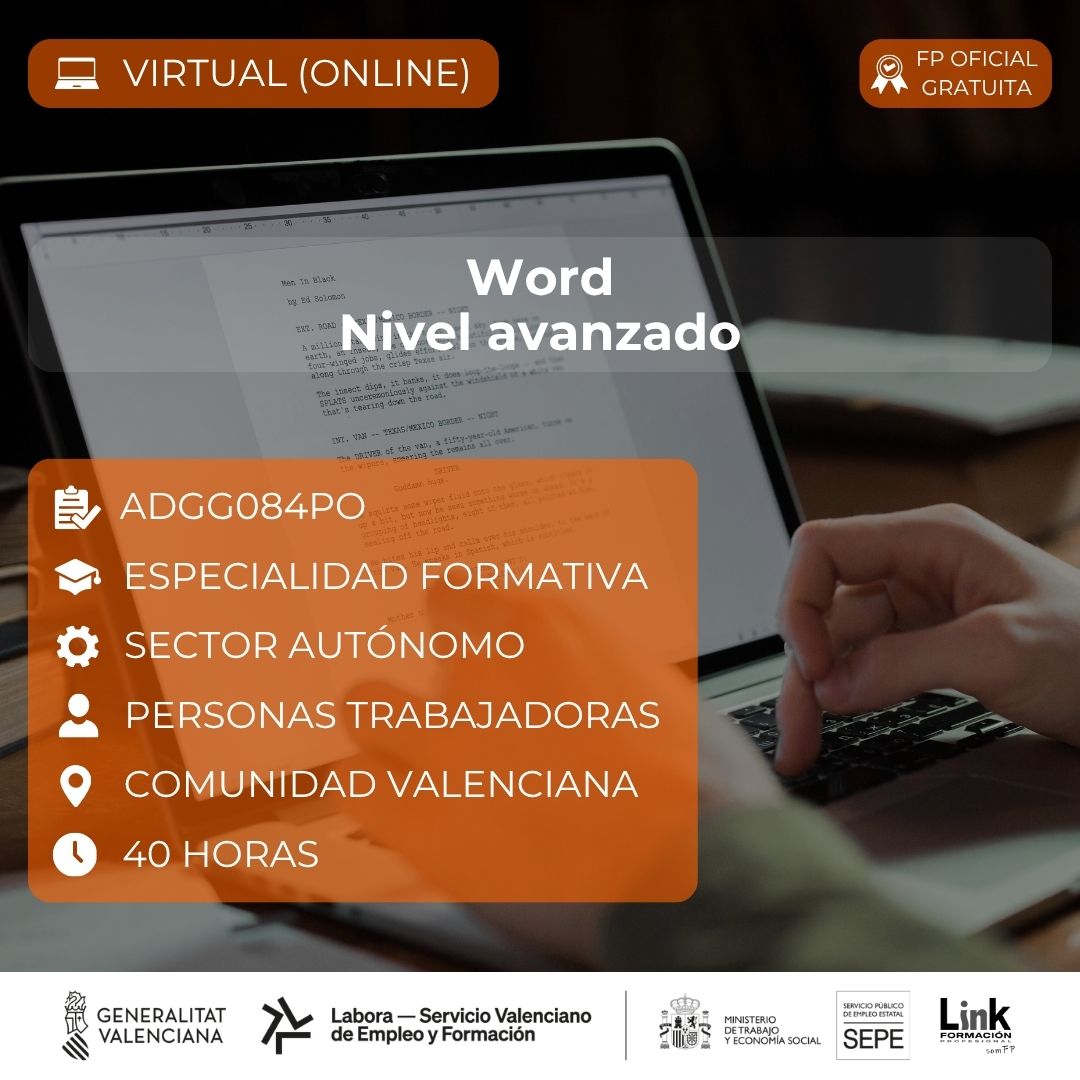 Curso de Word para autónomos - Link Formación